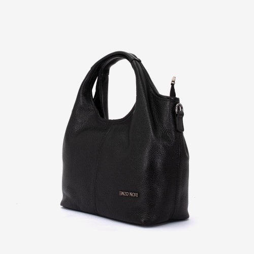 Geanta dama ENZO NORI MISHELL, piele naturala, negru