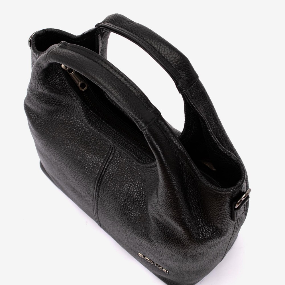 Geanta dama ENZO NORI MISHELL, piele naturala, negru