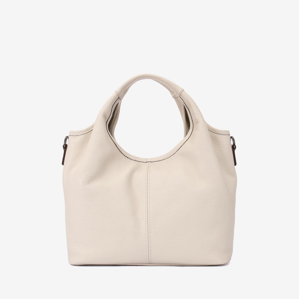 Geanta dama ENZO NORI MISHELL, piele naturala, bej