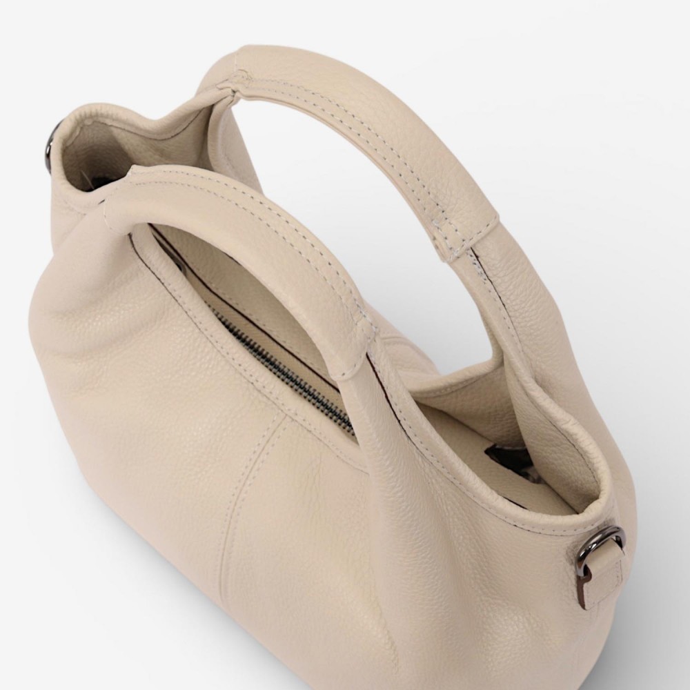 Geanta dama ENZO NORI MISHELL, piele naturala, bej