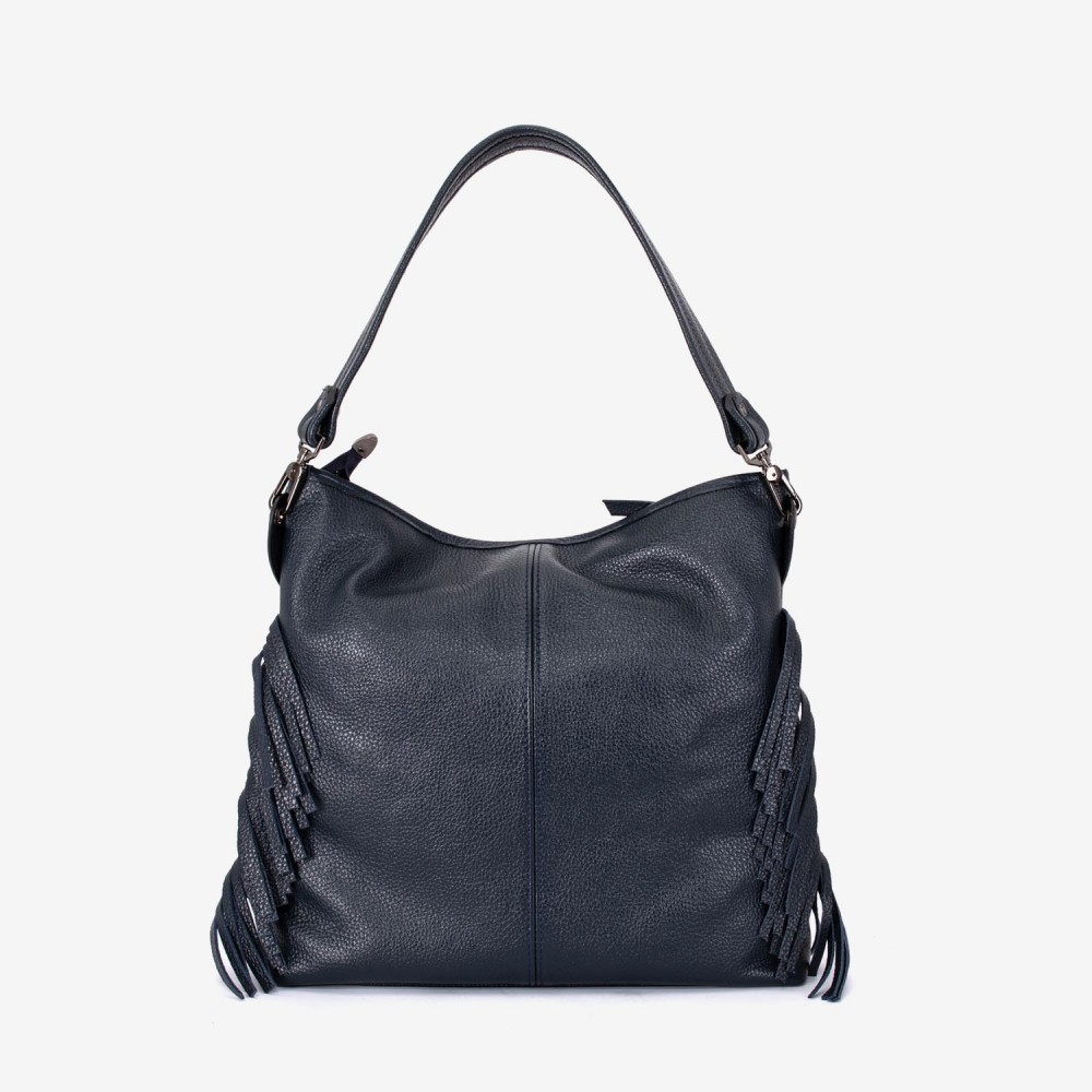 Geantа damа ENZO NORI model NATALIE din piele naturalа bleumarin