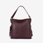 Geantа damа ENZO NORI model NATALIE din piele naturalа burgund