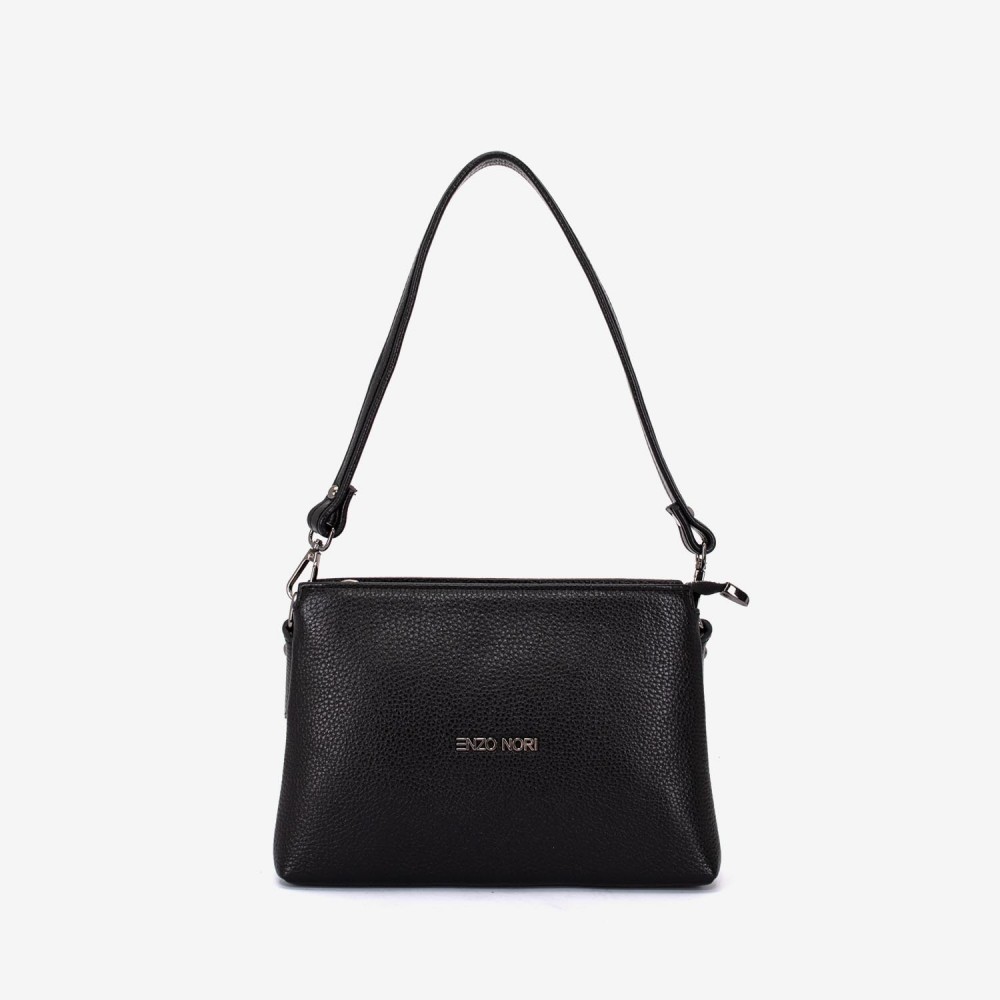 Geanta dama ENZO NORI model VANINA piele naturală negru 