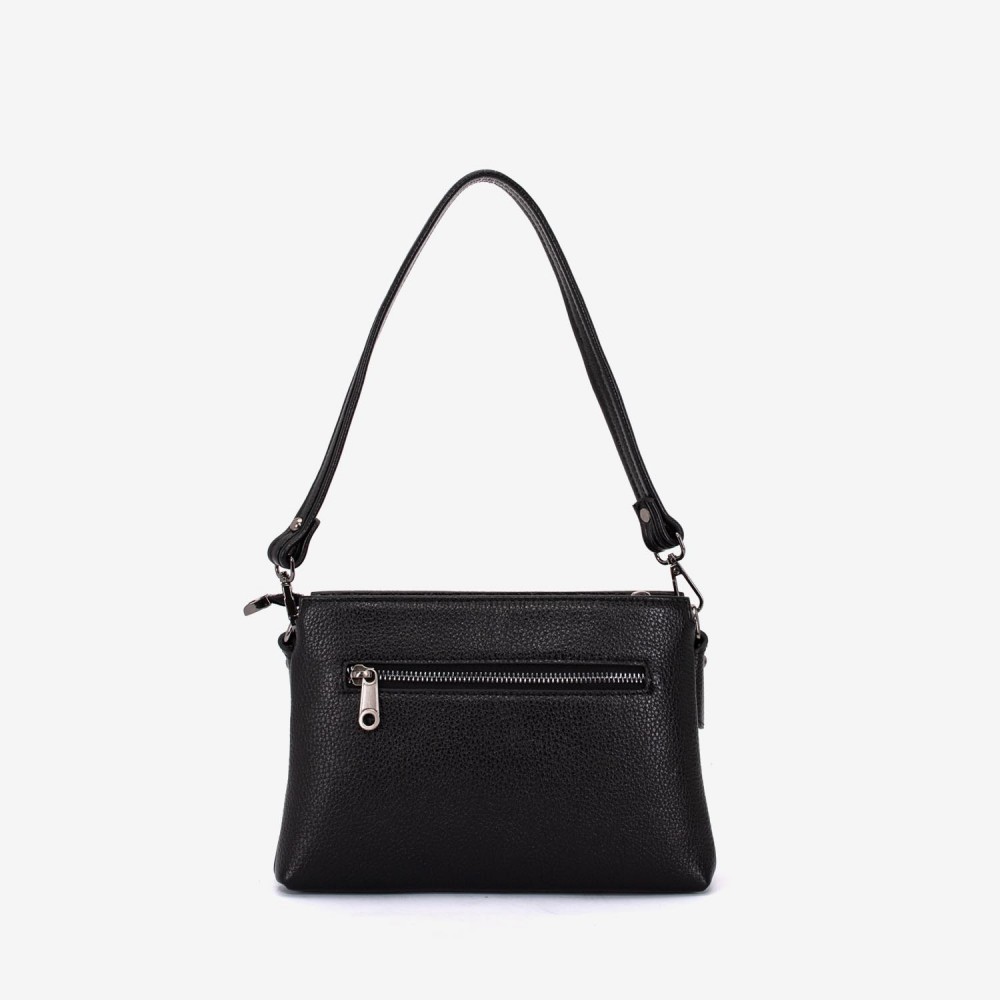 Geanta dama ENZO NORI model VANINA piele naturală negru 