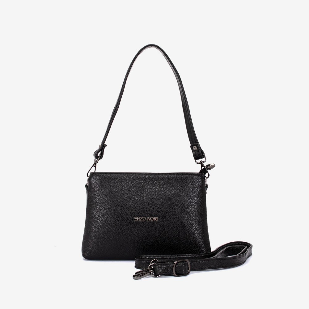 Geanta dama ENZO NORI model VANINA piele naturală negru 