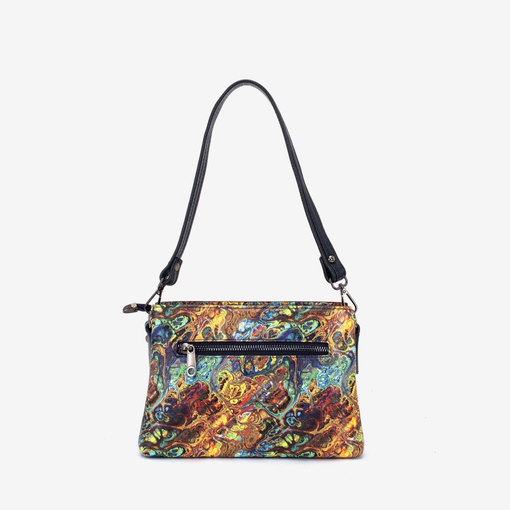 Geanta dama ENZO NORI model VANINA piele naturala multicolor