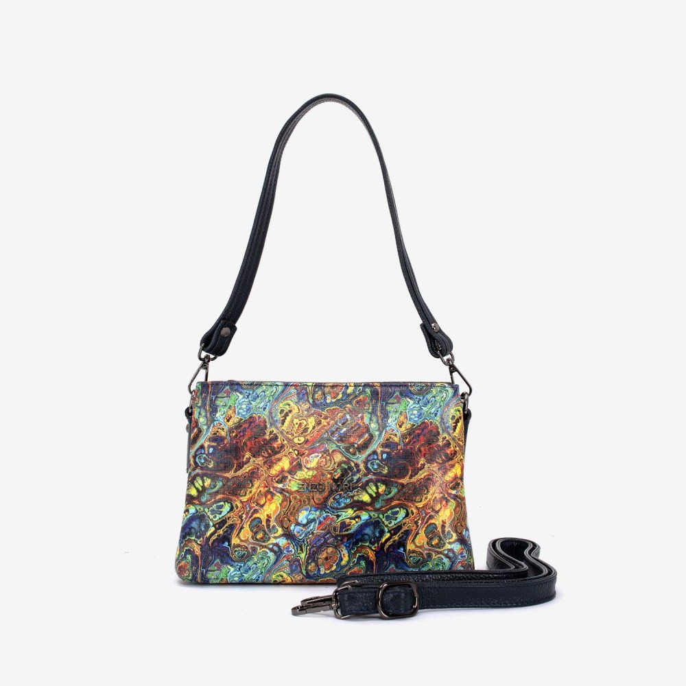 Geanta dama ENZO NORI model VANINA piele naturala multicolor