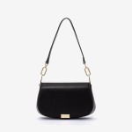 Geanta crossbody ENZO NORI model HALEY din piele naturală negru