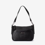 Geantă crossbody ENZO NORI model JACKY din piele naturală negru