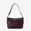 Geantă crossbody ENZO NORI model JACKY din piele naturală burgundy - Imagine 1