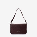 Geantă crossbody ENZO NORI model KALA din piele naturală burgundy