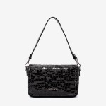Geantă crossbody ENZO NORI model KALA din piele naturală negru laser