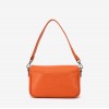 Geantă crossbody ENZO NORI model KALA din piele naturală orange - Imagine 4