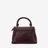 Geanta crossbody ENZO NORI model DORY din piele naturală burgundy - Imagine 4