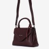 Geanta crossbody ENZO NORI model DORY din piele naturală burgundy - Imagine 2