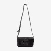 Geantă crossbody ENZO NORI model MEGAN din piele naturală negru laser - Imagine 1