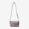 Geantă crossbody ENZO NORI model MEGAN din piele naturală gri - Imagine 4