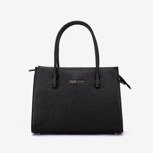 Geanta dama ENZO NORI BEATE, piele naturala, negru