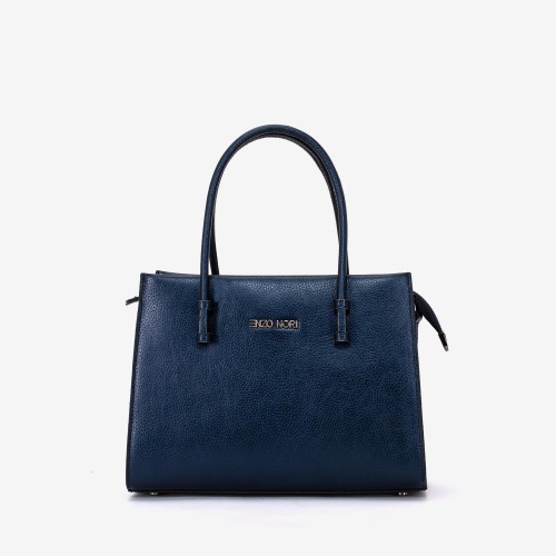 Geanta dama ENZO NORI BEATE, piele naturala, albastru