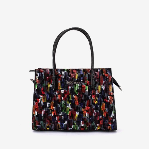 Geanta dama ENZO NORI BEATE, piele naturala, multicolor