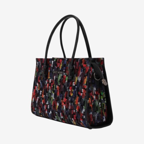 Geanta dama ENZO NORI BEATE, piele naturala, multicolor