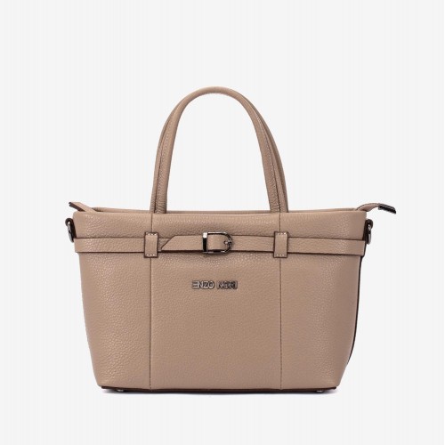 Geanta dama ENZO NORI RAYA, piele naturala bej