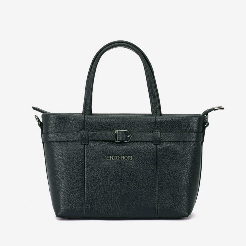 Geanta dama ENZO NORI RAYA, piele naturala verde inchis