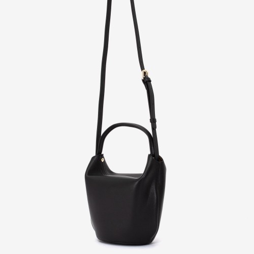 Geanta crossbody ENZO NORI model DARA din piele naturală negru