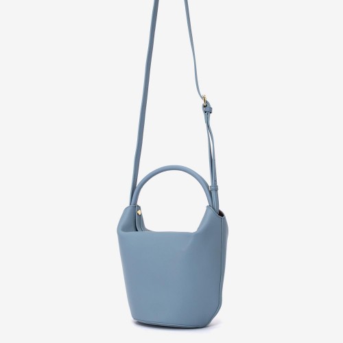 Geanta crossbody ENZO NORI model DARA din piele naturală albastru