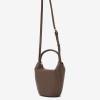 Geanta crossbody ENZO NORI model DARA din piele naturală maro inchis - Imagine 2