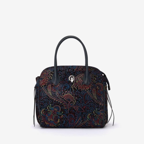 Geantă crossbody ENZO NORI model LARA din piele naturală multicolor