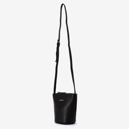 Geantă crossbody ENZO NORI model ALINE din piele naturală negru