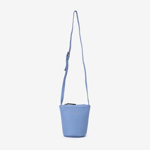 Geantă crossbody ENZO NORI model ALINE din piele naturală albastru