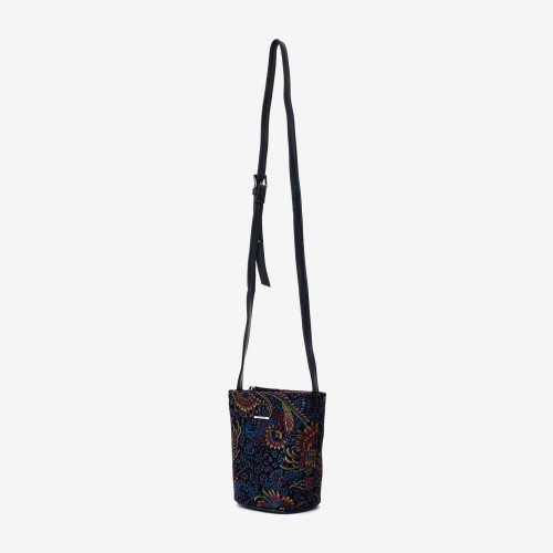 Geantă crossbody ENZO NORI model ALINE din piele naturală multicolor