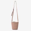 Geantă crossbody ENZO NORI model ALINE din piele naturală roz - Imagine 1