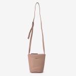 Geantă crossbody ENZO NORI model ALINE din piele naturală roz