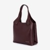 Geanta dama ENZO NORI MEG, piele naturala, burgundy 