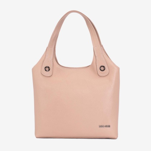 Geanta dama ENZO NORI MEG, piele naturala, roz