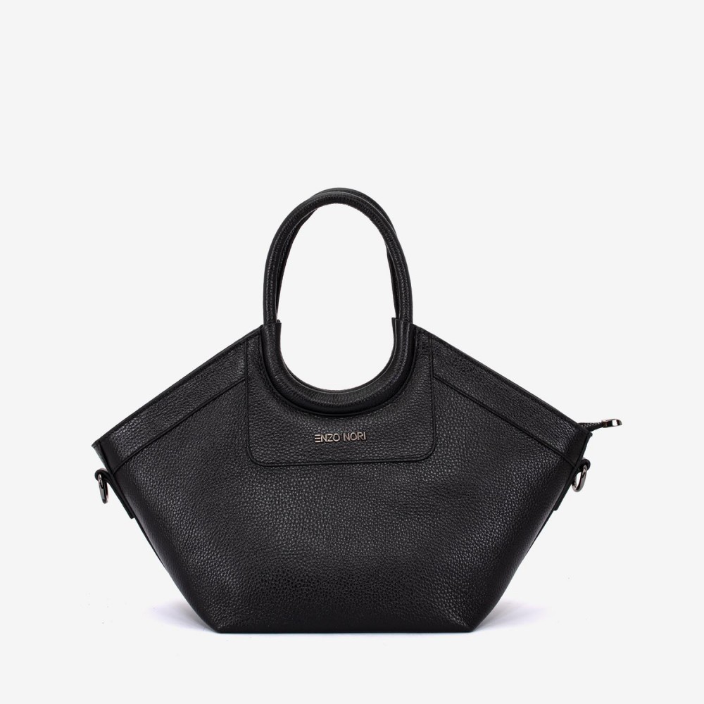 Geanta dama ENZO NORI model DOLORES piele naturala negru