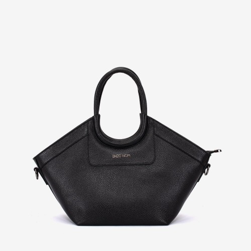 Geanta dama ENZO NORI model DOLORES piele naturala negru