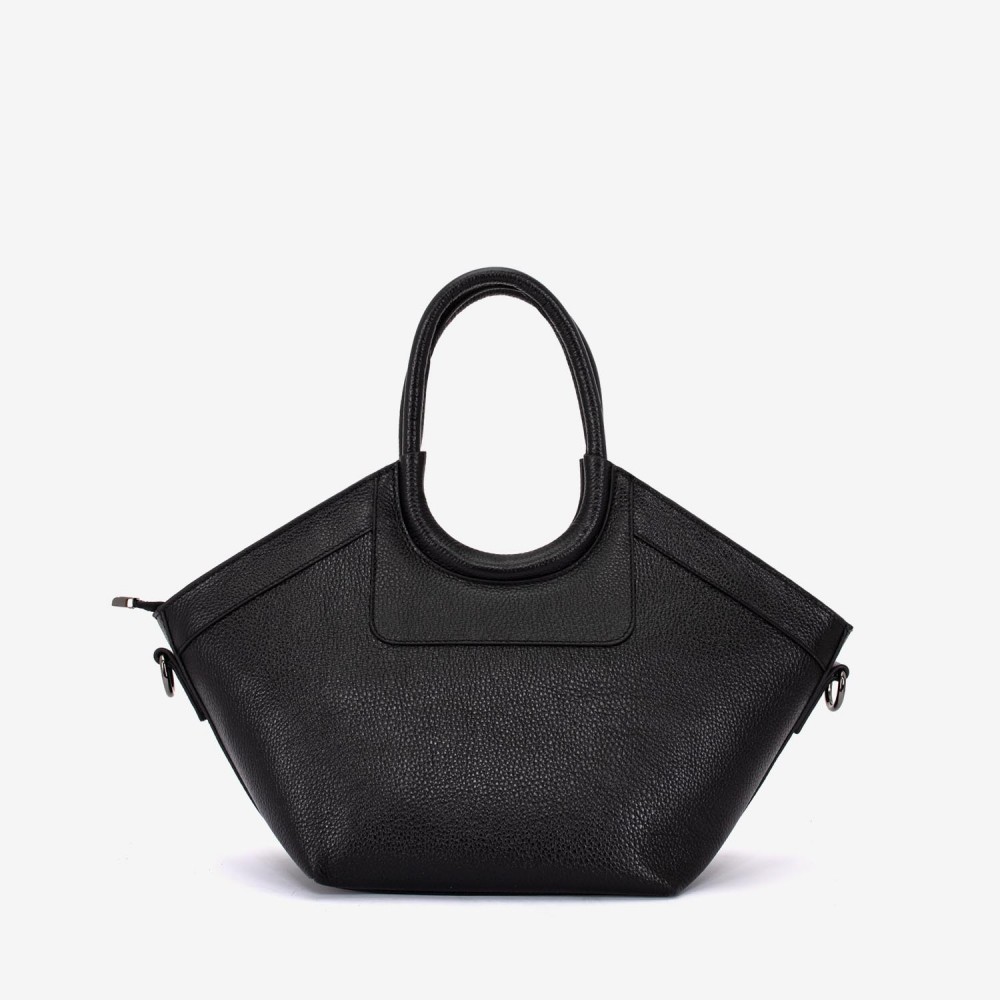 Geanta dama ENZO NORI model DOLORES piele naturala negru