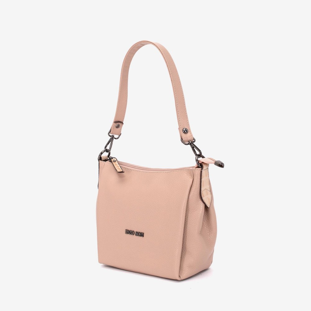 Geanta dama ENZO NORI ROBERTA, piele naturala,  roz