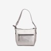 Geanta dama ENZO NORI ROBERTA, piele naturala, silver 