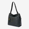 Geanta shopper model DREAM din piele naturală verde - Imagine 2
