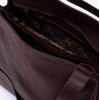 Geanta shopper model DREAM din piele naturală burgundy - Imagine 3