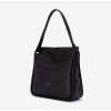 Geanta shopper model PIERY din piele naturală negru - Imagine 2