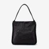 Geanta shopper model PIERY din piele naturală negru - Imagine 4