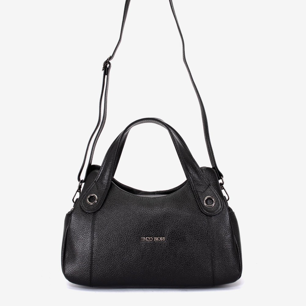Geanta dama ENZO NORI model SIENNA piele naturală negru
