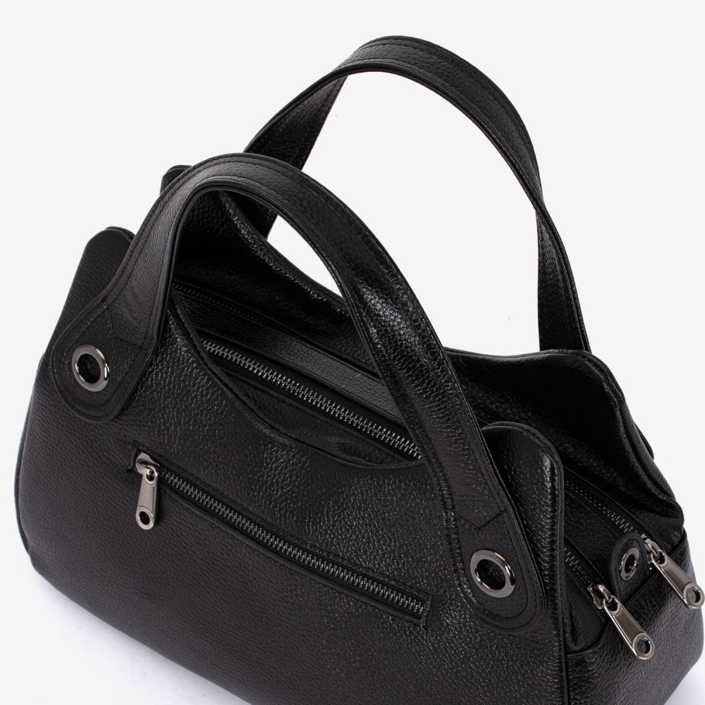 Geanta dama ENZO NORI model SIENNA piele naturală negru