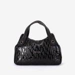 Geanta dama ENZO NORI model SIENNA piele naturală negru laser